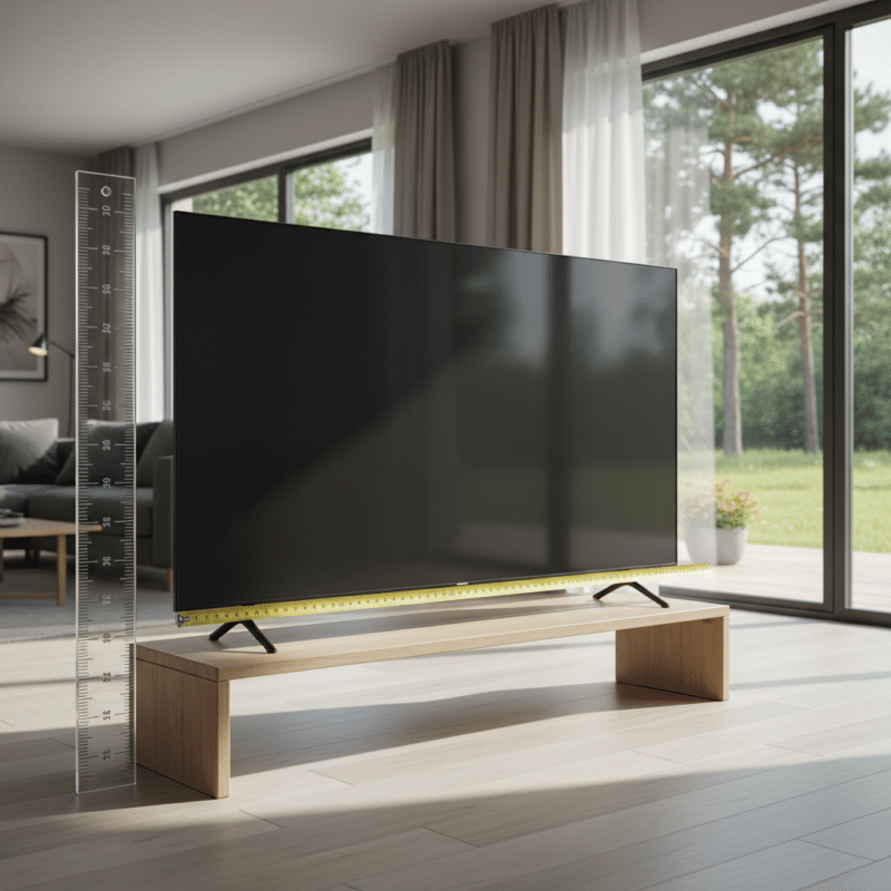 Hoe groot is een 55 Inch tv in Cm en meter?