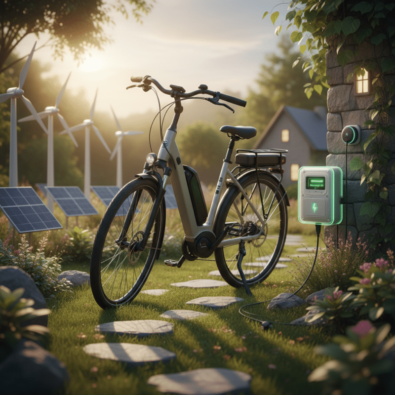 Jaarlijkse stroomkosten voor een elektrische fiets