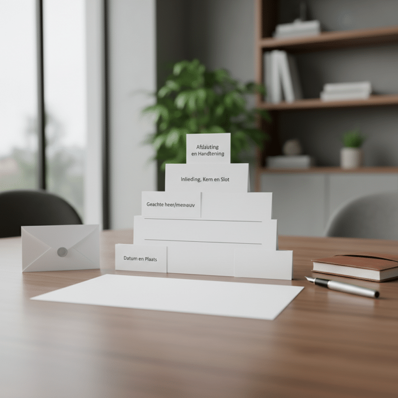 Zakelijke Brief Voorbeeld Sollicitatie opbouw