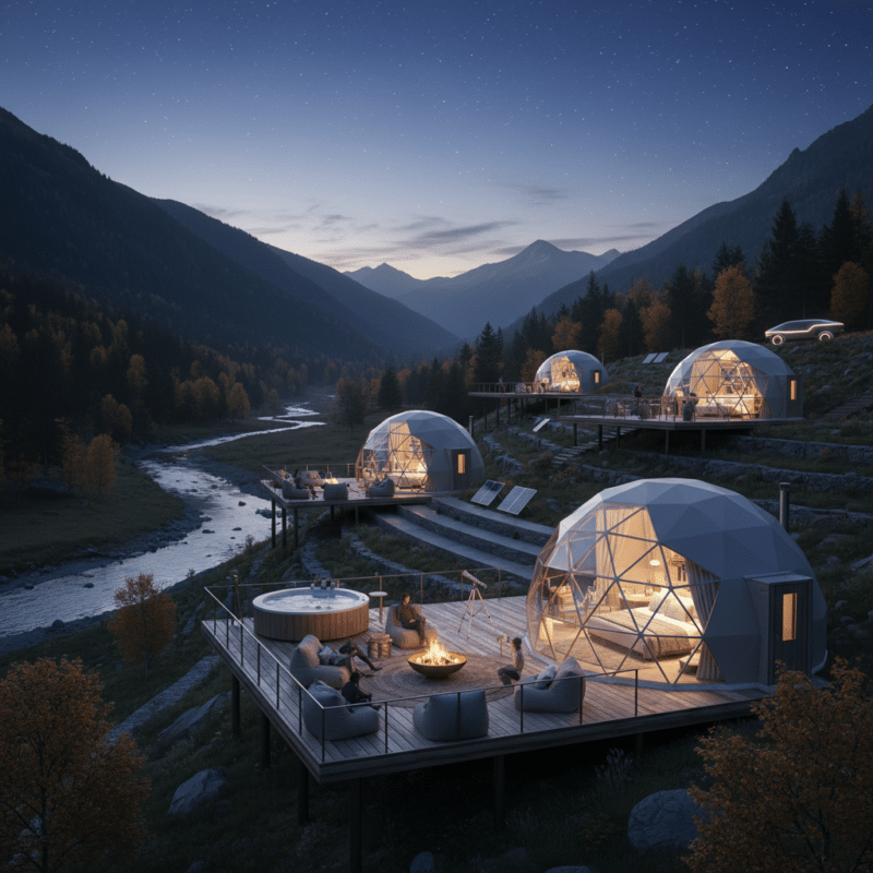 Glamping trends en toekomstvoorspellingen