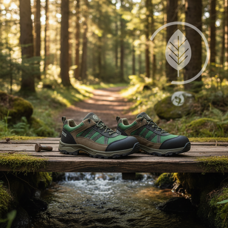 Eco-vriendelijke Werkschoenen Heren Sneakers met Stalen Neus