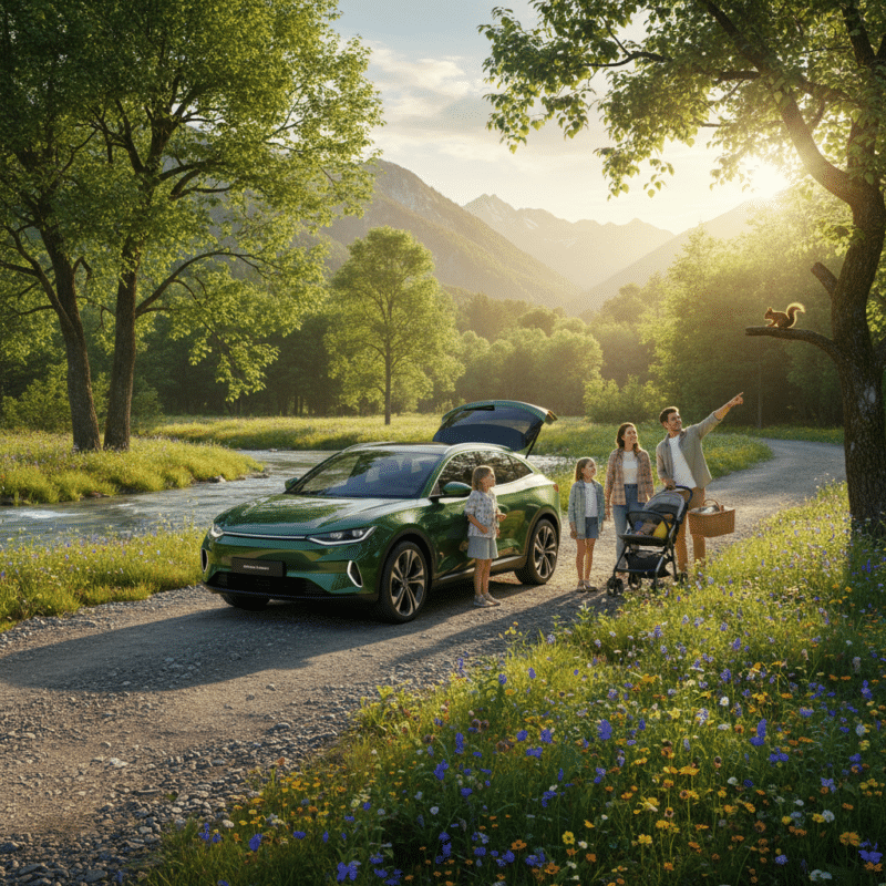 Eco-vriendelijke gezinsauto's