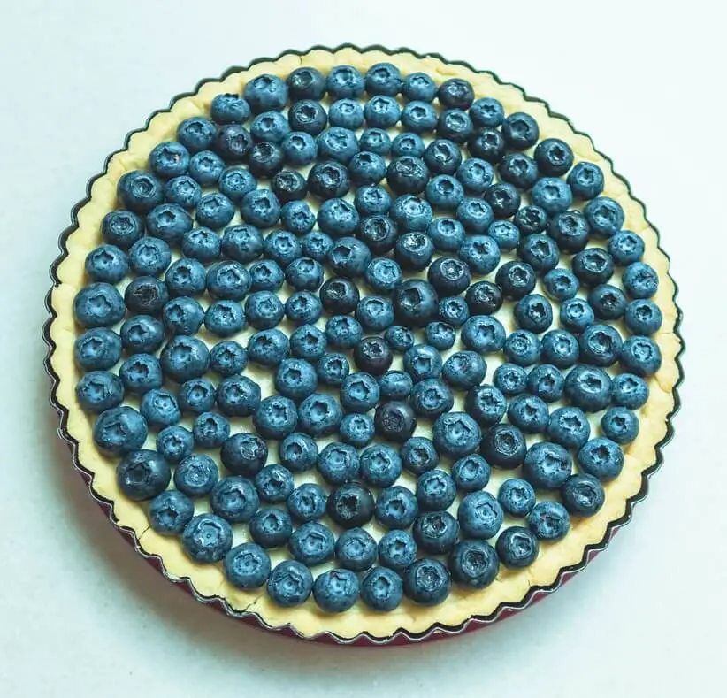 Blauwe bessen cake