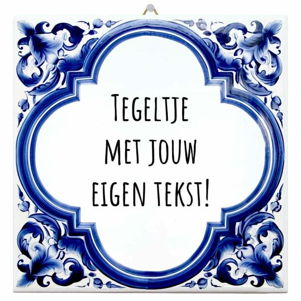 Online een tegeltje maken als origineel cadeau voor pensioen of vaderschap Tegeltje maken Tegeltjes.com