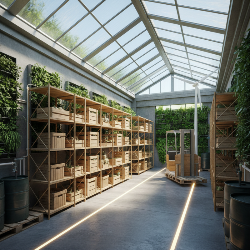 Duurzaamheid in Klein magazijnontwerp